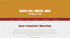 Desktop Screenshot of denvermineralshow.com